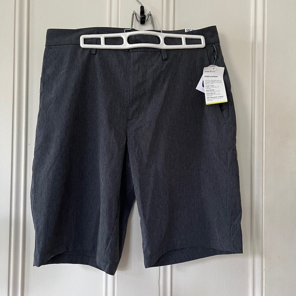 Old Navy - StretchTech Active Mens Shorts - 30 Waist, 10" Inseam, Charcoal